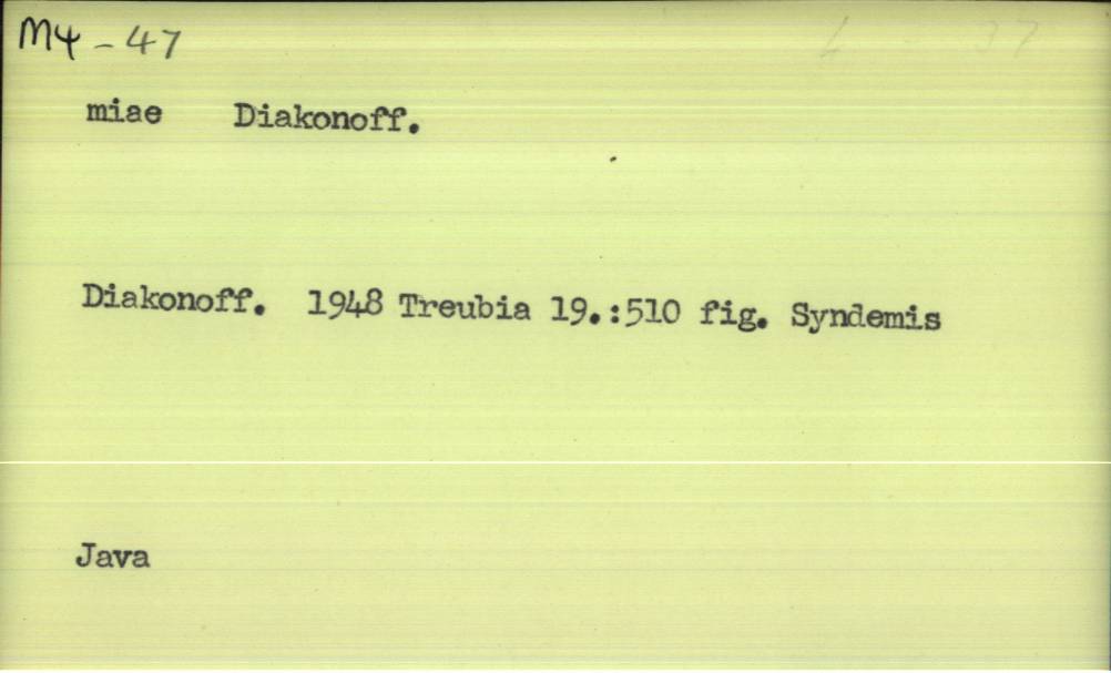 front of card
